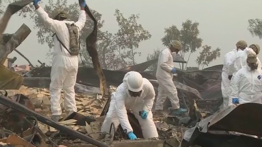 camp fire search for remains 2