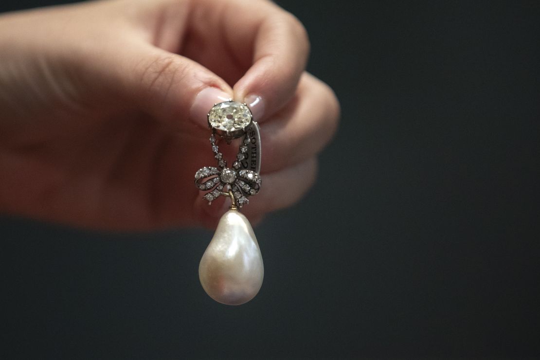 Marie Antoinette's pearl and diamond pendant smashed auction records, selling for $36 million.