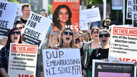 Abortions in Northern Ireland are currently illegal in all cases except when women's physical or mental health is in serious risk. 