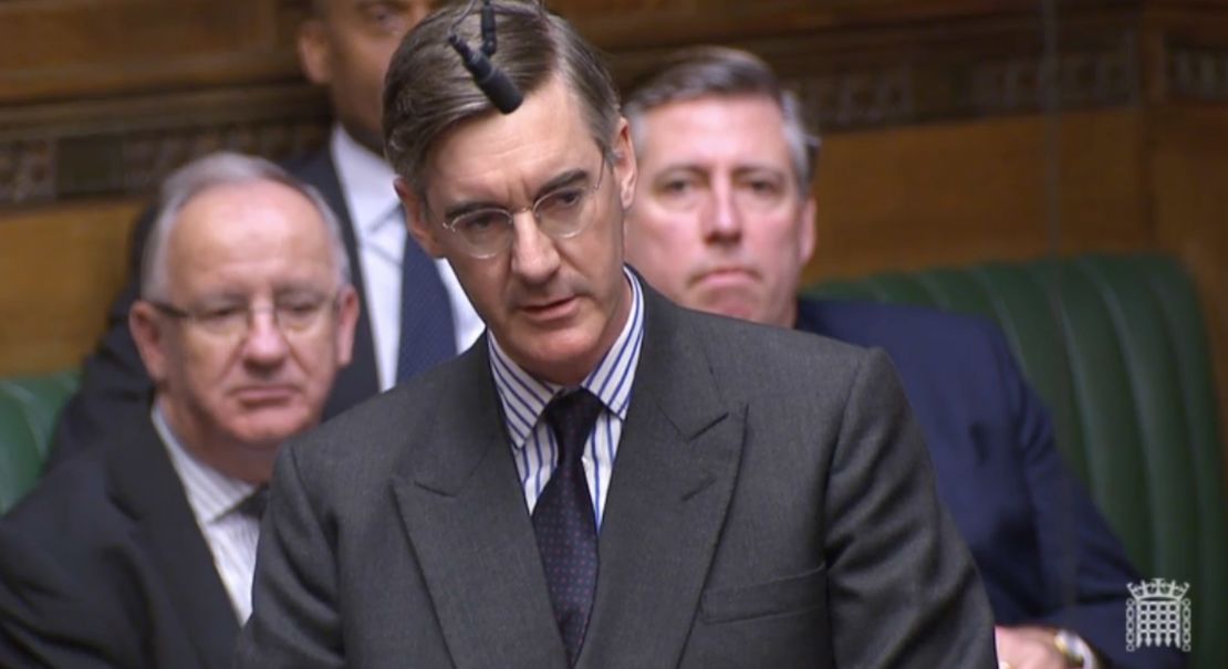 Conservative lawmaker Jacob Rees-Mogg heads an influential pro-Brexit group.