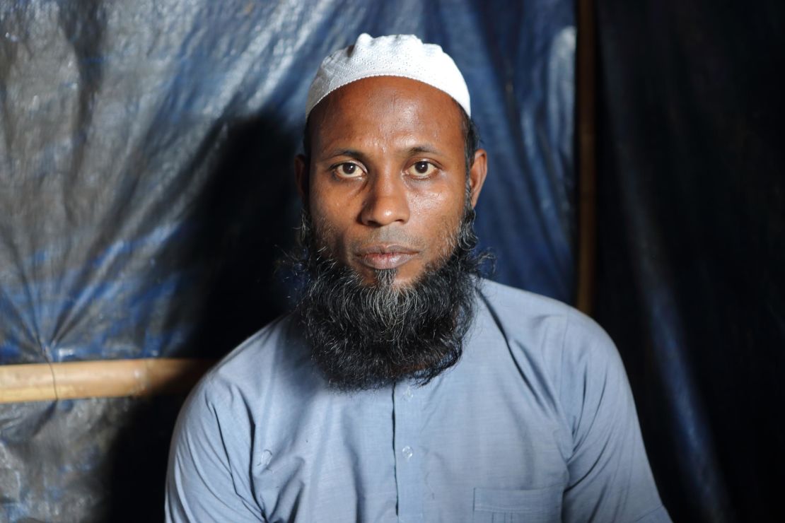 Rohingya refugee Dil Muhammad in Cox's Bazar, Bangladesh