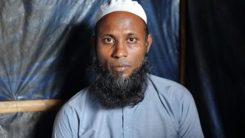 Rohingya refugee Dil Muhammad in Cox's Bazar, Bangladesh