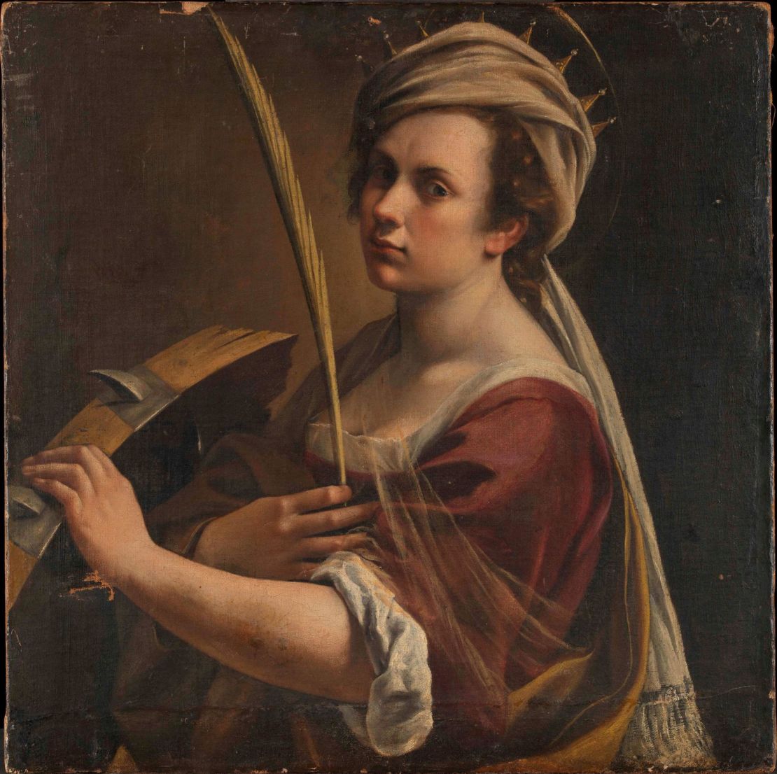 "Self-Portrait as Saint Catherine of Alexandria" (c.1616) by Artemisia Gentileschi was the 21st painting by a European woman acquired by London's National Gallery. There are more than 2,300 paintings by European men in the gallery's collection.