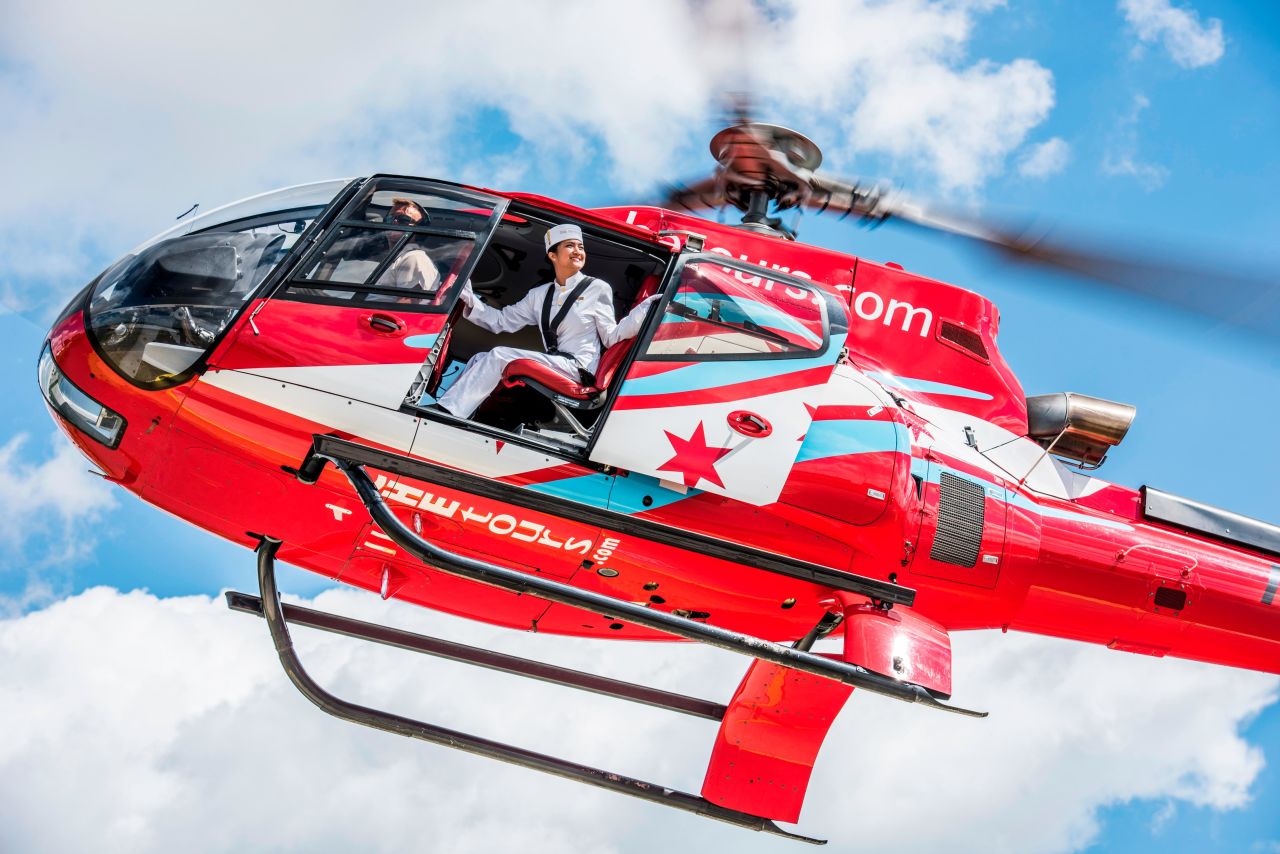 <strong>Chicago in the air and on the water: </strong>The Peninsula Chicago has a package featuring an exclusive helicopter tour and a Sea Dog ride on Lake Michigan.