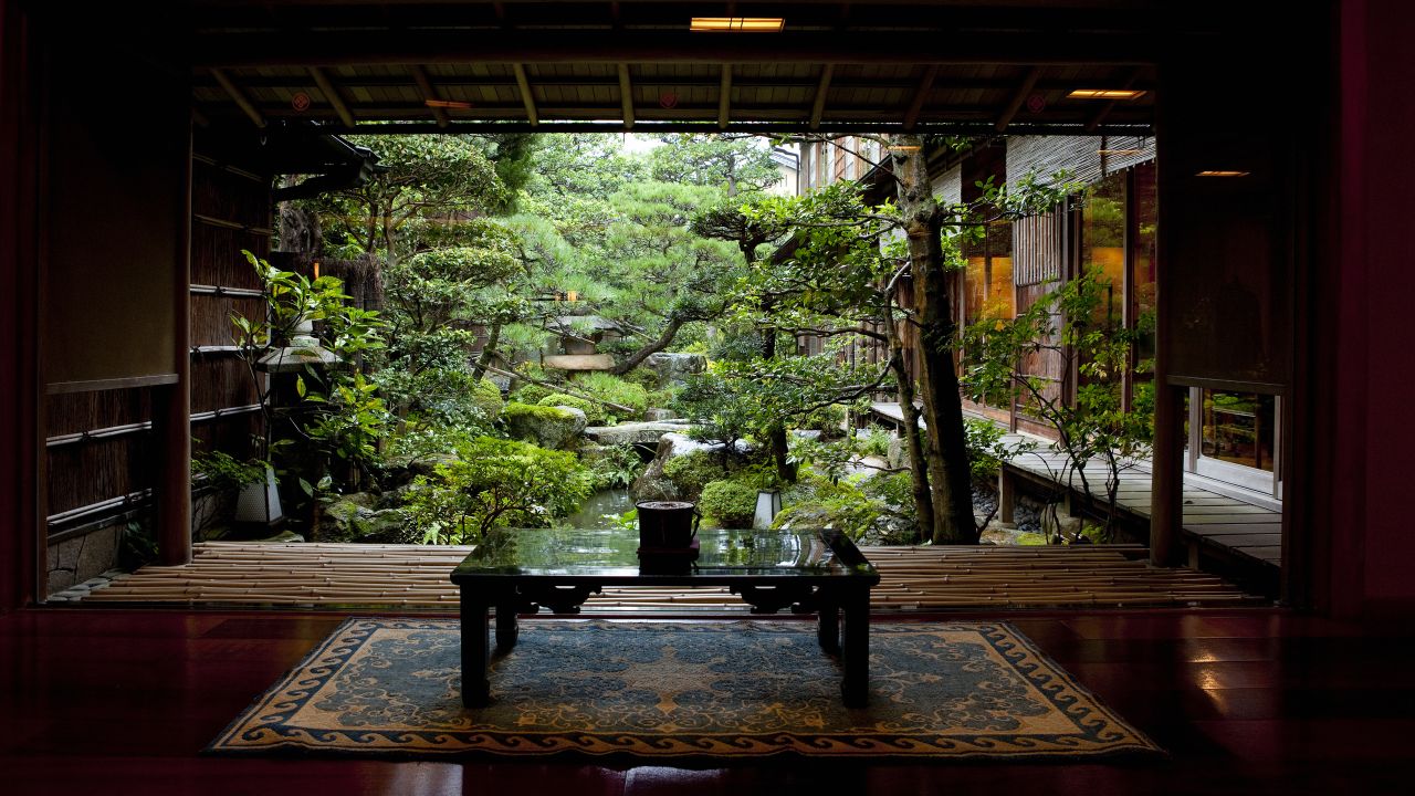 Nishimuraya Honkan is a seventh-generation ryokan boasting private gardens, rock pools and, in its onsen, supposedly healing waters. 