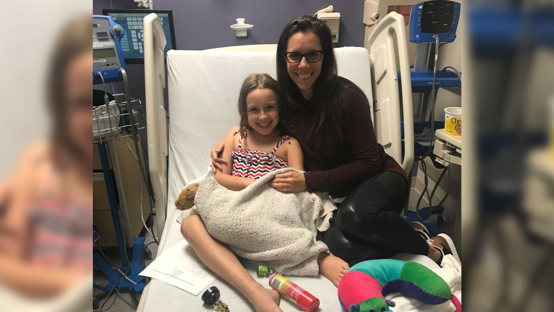 Ellis and Monica Glover in the Pediatric Clinical Research Unit at Arkansas Children's Hospital in Little Rock.