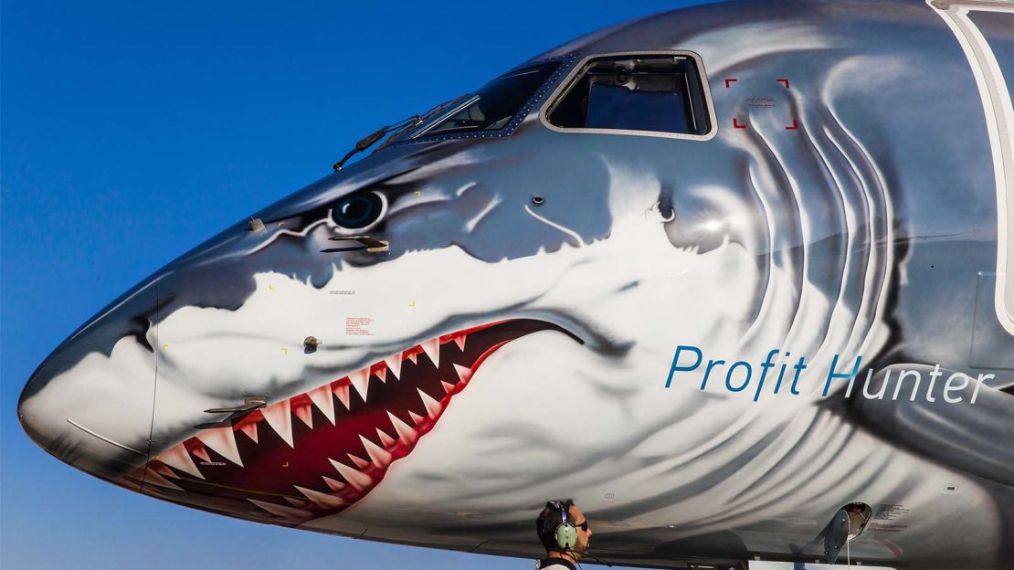 Like all sharks, the Embraer E190-E2 just has to keep moving. It went on a five-month world tour.