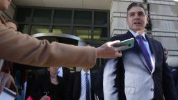 CNN White House correspondent Jim Acosta speaks at the U.S. District Court House after a judge ruled that he should have his White House press pass returned immediately.