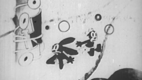 A still from the rediscovered "Neck n' Neck" cartoon
