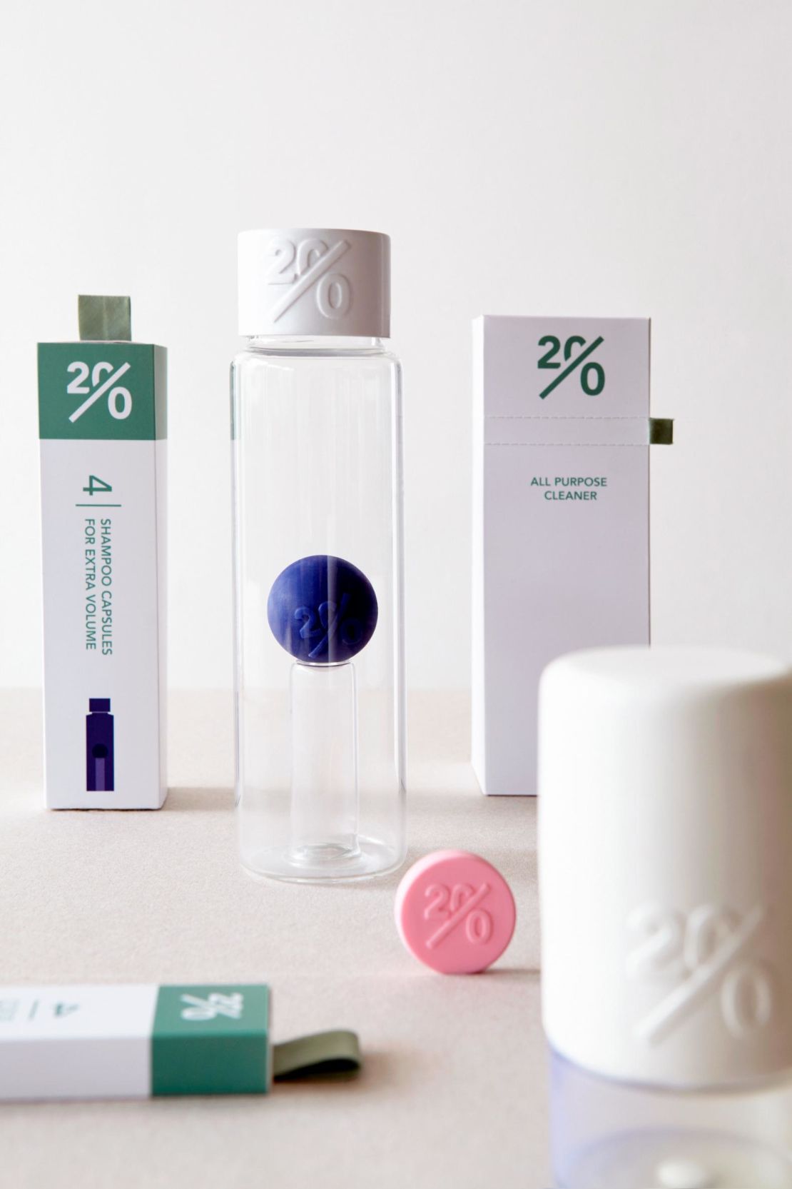 Twenty by Mirjam de Bruijn takes a dehydrated approach to household products.