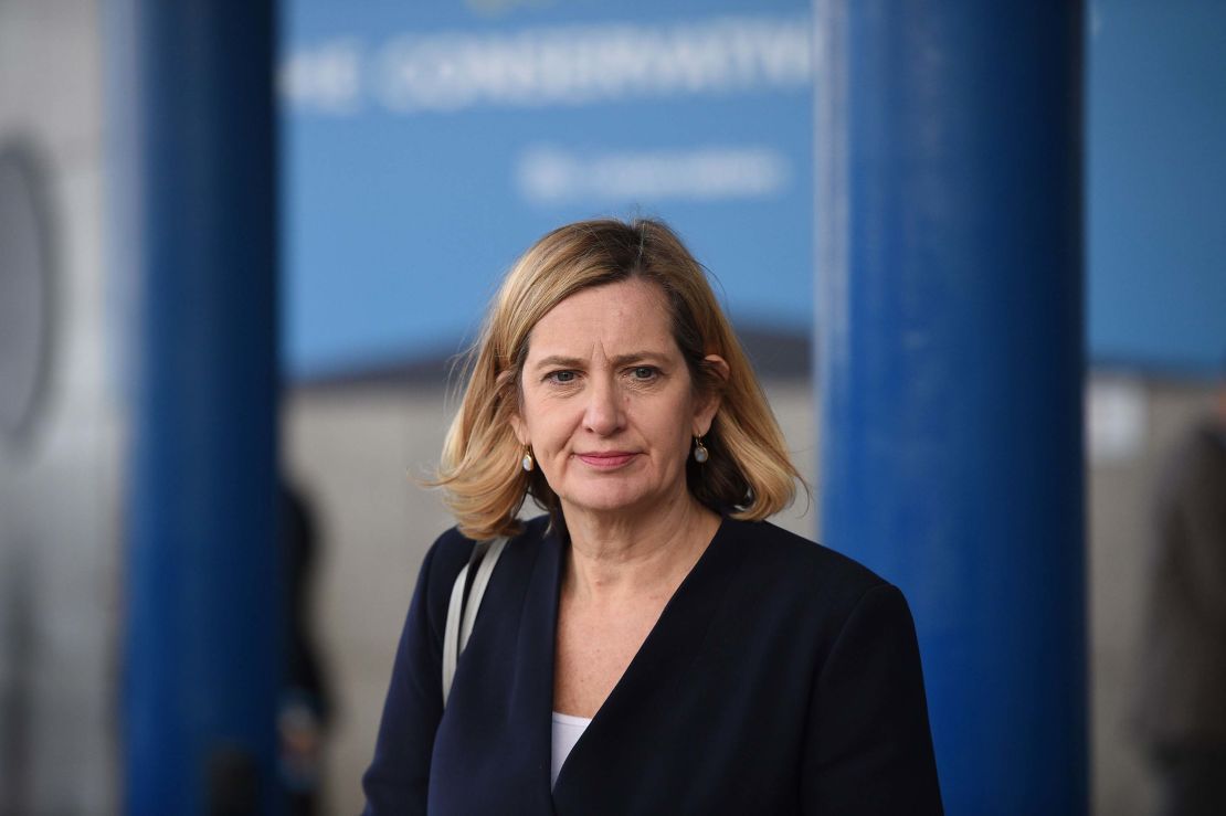 Amber Rudd, pictured in October, rejoins the Cabinet after resigning as Home Secretary in April.