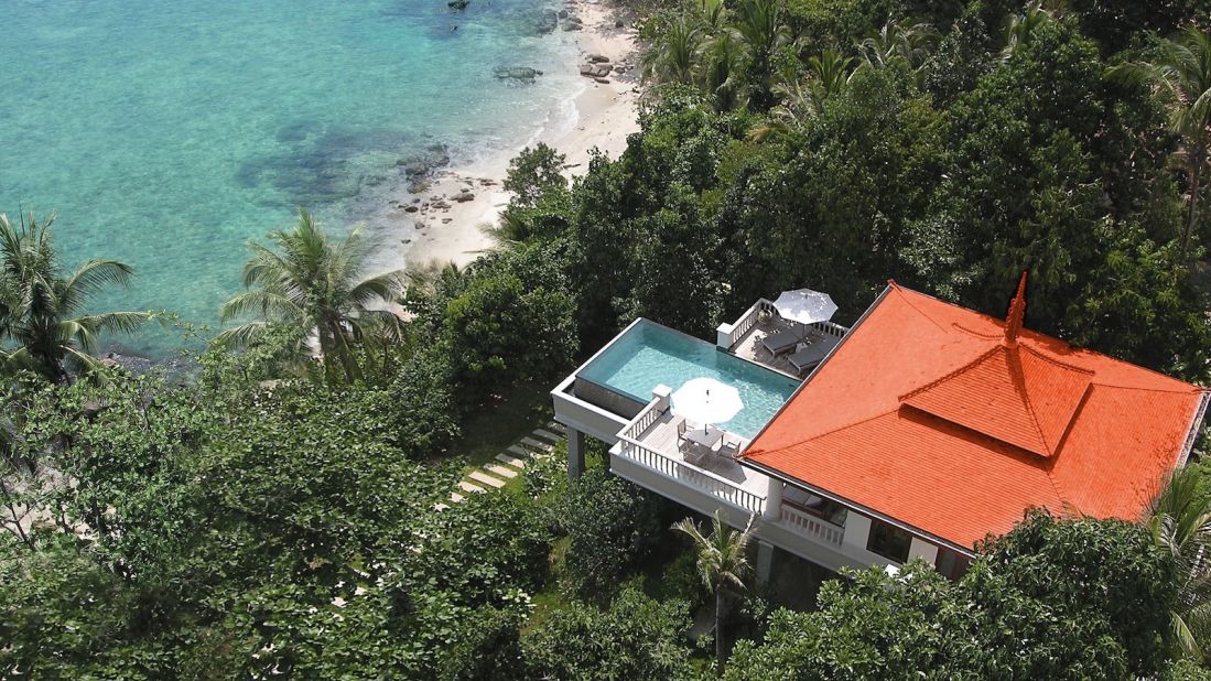 <strong>Those views:</strong> All of the villas come with private infinity pools overlooking the Andaman Sea. 