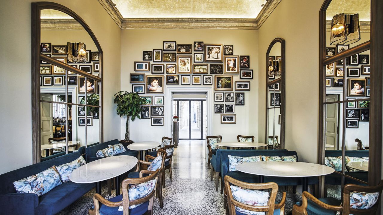 <strong>Paper Moon Giardino, Milan, Italy</strong>: This Milanese restaurant has been serving classic Italian food for 40 years. AB Concept decorated it in time for the 40th anniversary, with photographs from movies past and present set in Italy. 