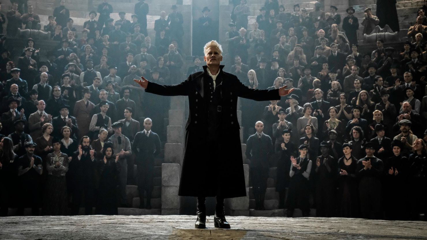 Johnny Depp as Gellert Grindelwald in "Fantastic Beasts: The Crimes of Grindelwald."