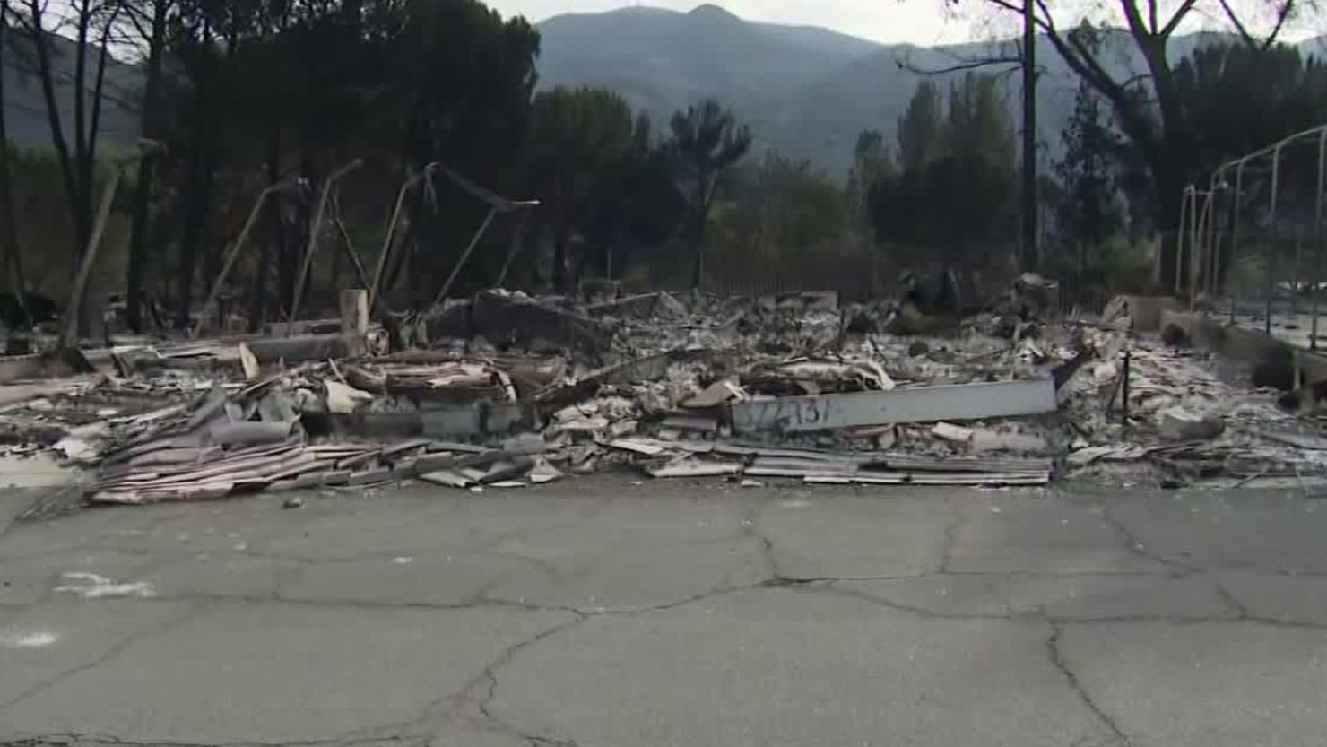 Meissner's home is now a pile of debris after it was destroyed by the Woolsey Fire.
