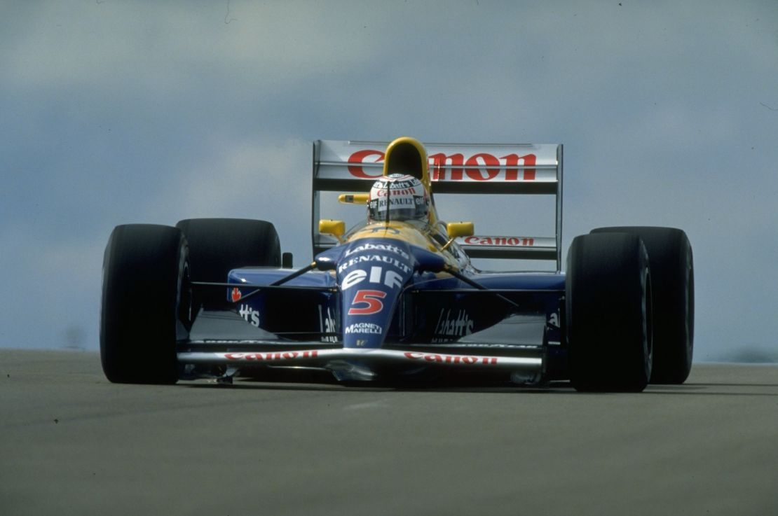 The Brit also drove the Williams FW14B to victory at the 1992 British Grand Prix.