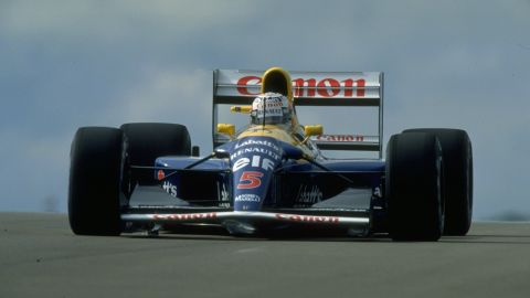 The Brit also drove the Williams FW14B to victory at the 1992 British Grand Prix.