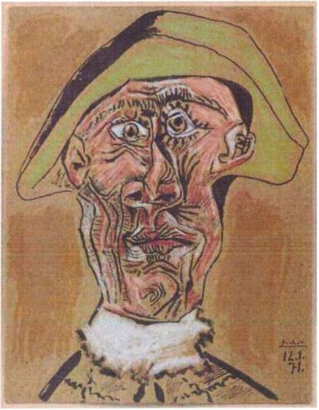 Tete d'Arlequin Pablo Picasso 1