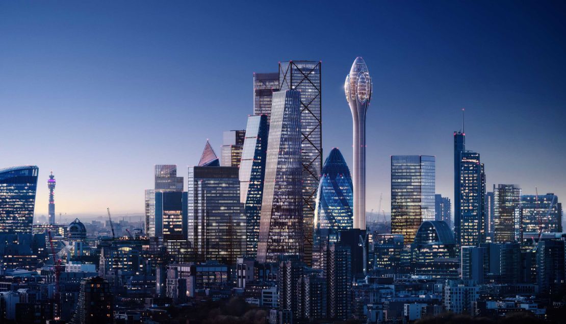 The proposed design was set to be built amid a cluster of other skyscrapers in the City of London.
