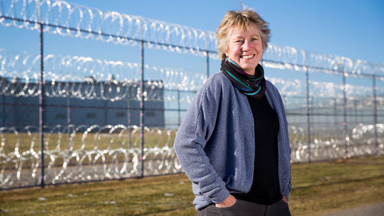 <a href="http://www.cnn.com/2018/08/16/us/cnnheroes-ellen-stackable-poetic-justice/index.html" target="_blank">Ellen Stackable</a>, co-founder of the nonprofit Poetic Justice, teaches female prisoners in Oklahoma self-expression through creative writing. Stackable is pictured here outside of the Mabel Bassett Correctional Center in McLoud, Oklahoma.