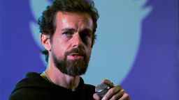 Twitter CEO Jack Dorsey addresses students during a town hall at the Indian Institute of Technology in New Delhi, India, November 12, 2018. 