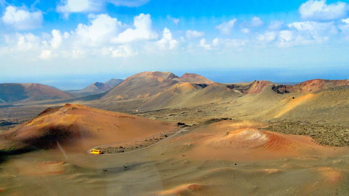 Manrique designed the road that twists through the Timanfaya National Park.