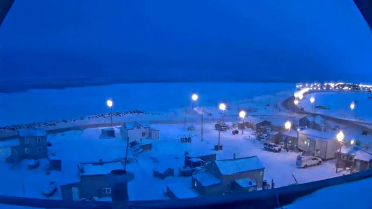 Utqiagvik, Alaska, experiences some last glimpses of daylight before starting 65 days of darkness.