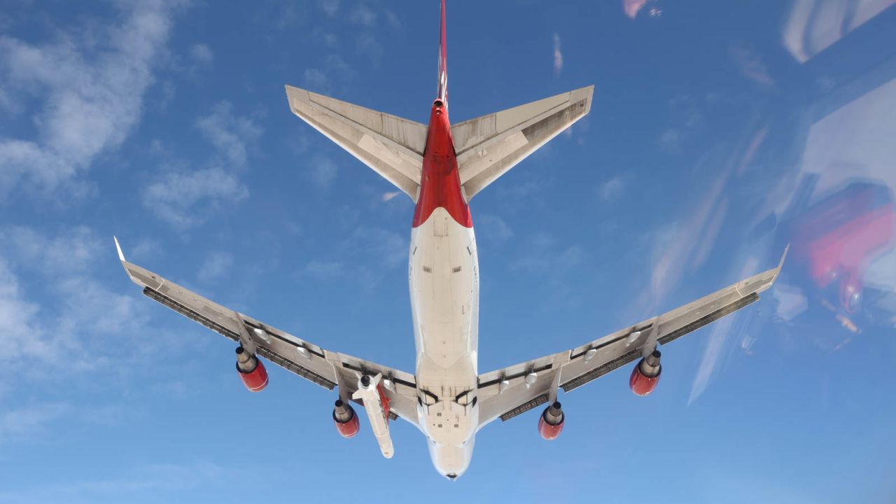 <strong>Test flight: </strong>Virgin Orbit's plane Cosmic Girl flew for 80 minutes over California on a test flight with a rocket called Launcher One strapped under its arm.