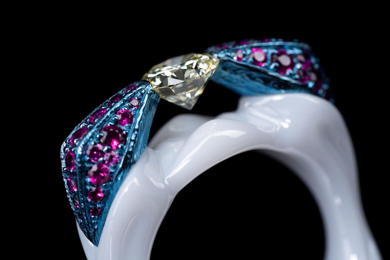 A Glimpse into the Future ring by Wallace Chan.