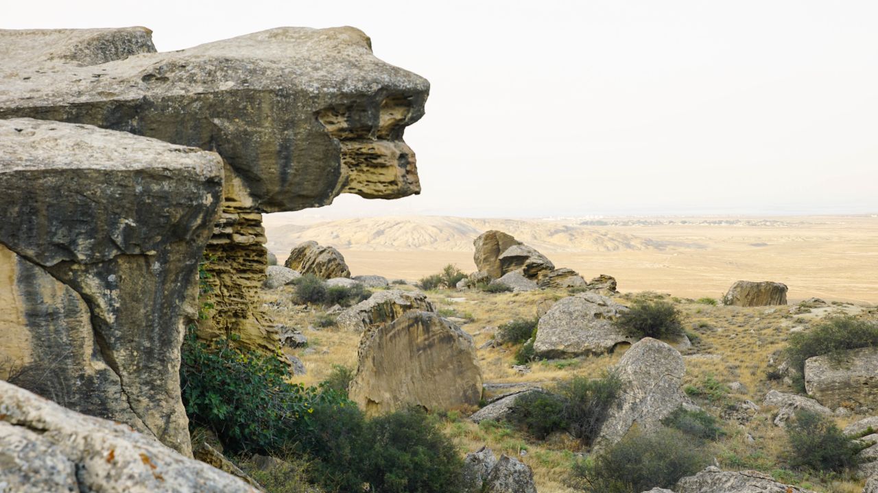 <strong>'Land of the dry riverbed': </strong>The name Gobustan means "land of the dry riverbed," and today Gobustan is arid semi-desert, with little vegetation. 