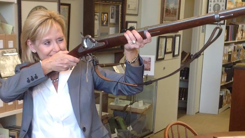 Mississippi Sen. Cindy Hyde-Smith posed with Confederate artifacts in multiple photos from 2014 that emerged on Tuesday, Nov. 20. The photos retrieved from her Facebook account are the latest in a series of controversial moments for the freshman Republican senator who is facing a run-off against former Democratic Rep. Mike Espy