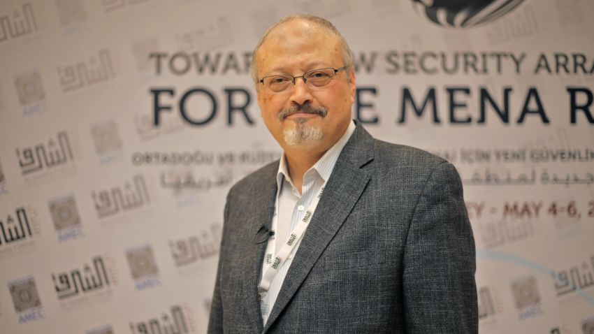 ISTANBUL, TURKEY - (ARCHIVE) : A file photo dated May 6, 2018 shows Prominent Saudi journalist Jamal Khashoggi in Istanbul, Turkey. Saudi journalist Jamal Khashoggi died after a brawl inside the Saudi consulate in Istanbul, Saudi Arabia announced Saturday. (Photo by Omar Shagaleh/Anadolu Agency/Getty Images)