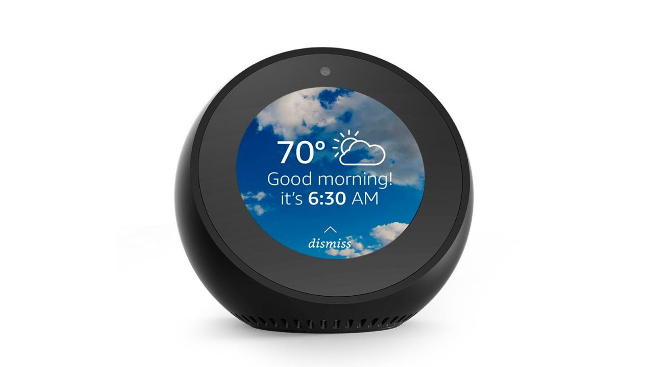 <strong>Echo Spot ($89.99, originally $129.99; </strong><a href="https://amzn.to/2S94hRc" target="_blank" target="_blank"><strong>amazon.com</strong></a><strong>) </strong>