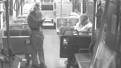 homeless man helped by bus driver
