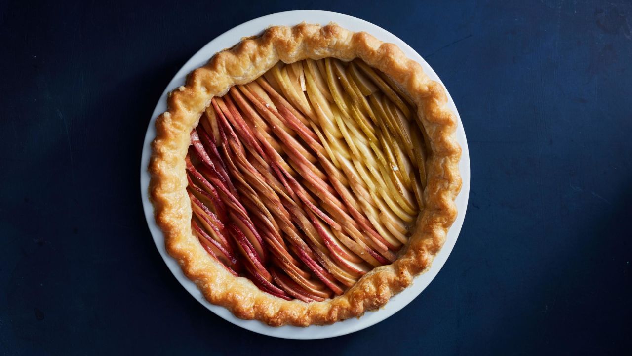 Apple ombre pie from The New York Times Thanksgiving spread. 