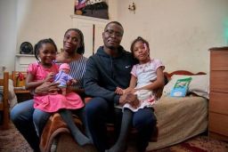 Telli Afrik and his family are currently living in their sixth hostel after being unable to afford their privately rented home. 