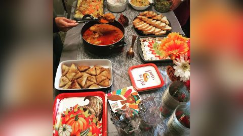 Nadir Noorani's Thanksgiving feast.
