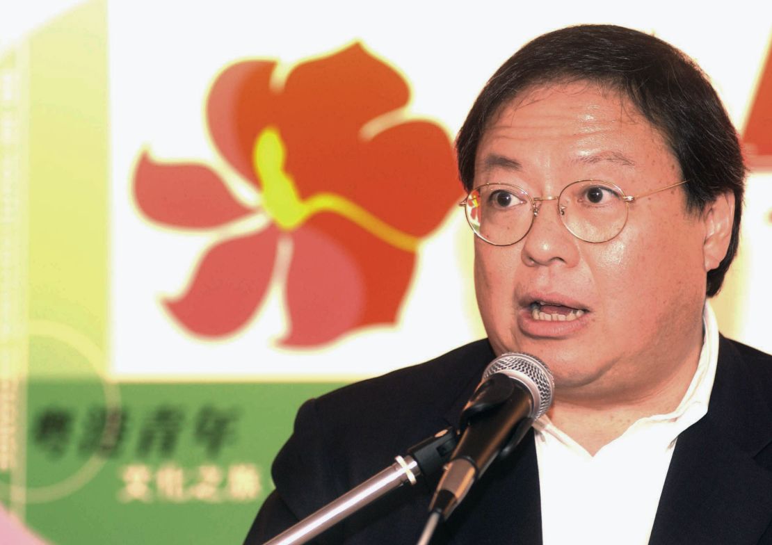 Patrick Ho Chi-ping, former Secretary for Home Affairs of Hong Kong, in Hong Kong, China.