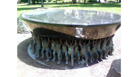 The Unsung Founders Memorial on the campus of UNC Chapel Hill.