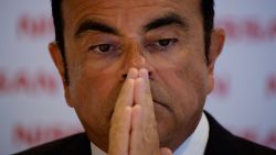 The President and CEO of Japan's auto company Nissan Carlos Ghosn, gestures during a press conference in Rio de Janeiro, Brazil, on January 6, 2015, where he announced that Nissan wants 5 percent (currently 2.5 percent) of the Brazilian market until the end of 2016.   AFP PHOTO / YASUYOSHI CHIBA / AFP PHOTO / Yasuyoshi CHIBA        (Photo credit should read YASUYOSHI CHIBA/AFP/Getty Images)