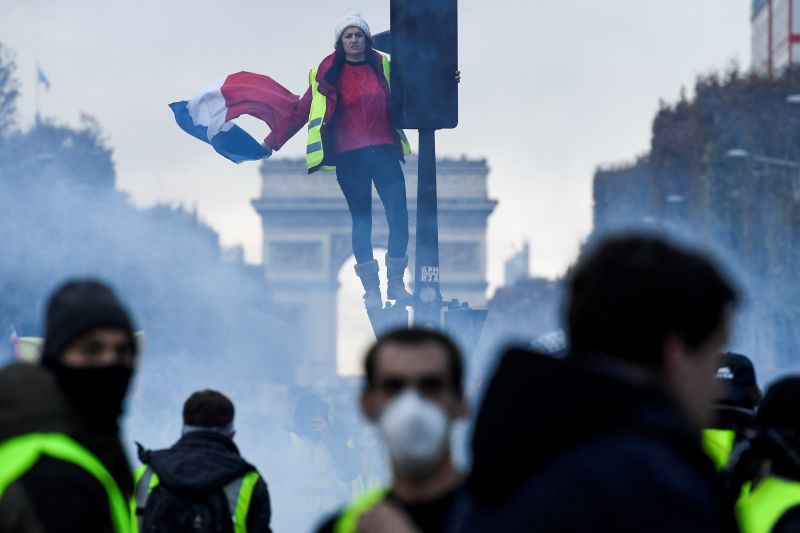 French President Emmanuel Macron Slams Violent Protesters | CNN