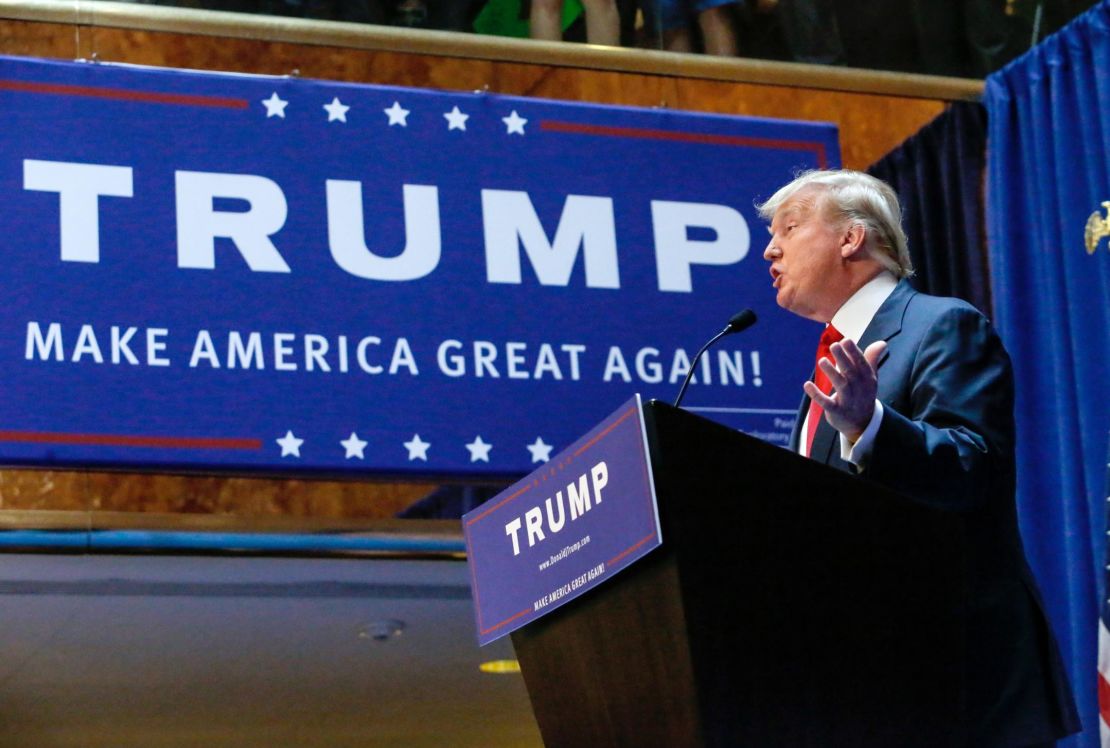 Donald Trump announced his bid for the presidency with the slogan "Make America Great Again."