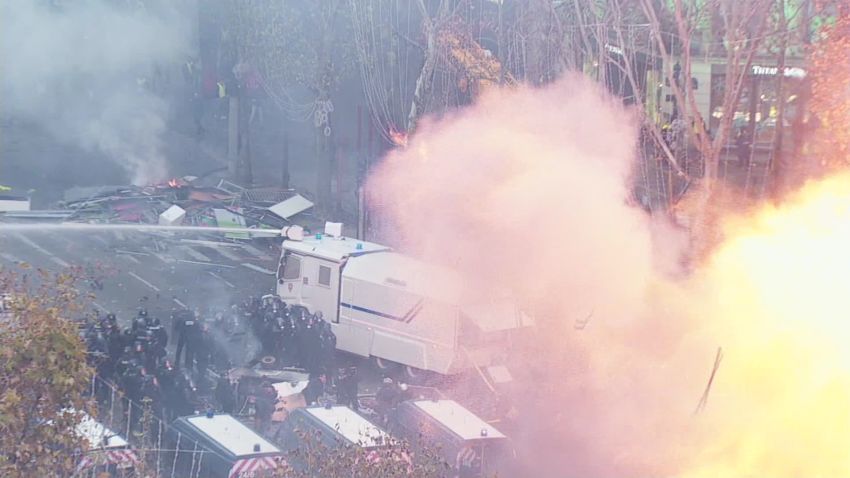 CNN paris protest blast