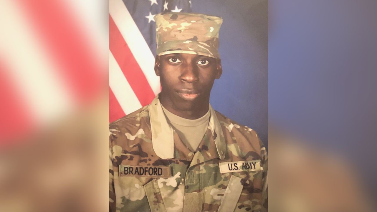 Emantic Fitzgerald Bradford Jr. said on his Facebook page he was a US Army combat engineer. An Army spokesman told CNN he never completed advanced individual training and did not officially serve in the Army.  