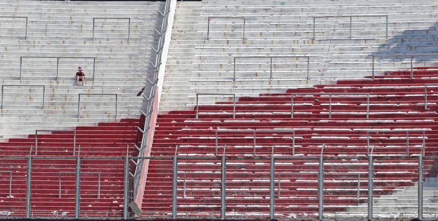 But only a couple of thousand River fans had made it into El Monumental when the match was canceled for a second time on Sunday.