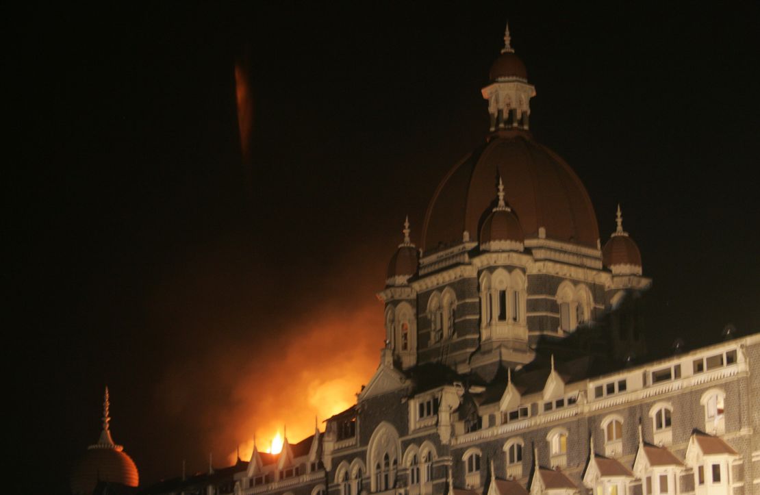 The Taj Mahal Palace Hotel, which dates to the early 1900s, suffered extensive fire damage during the attack.