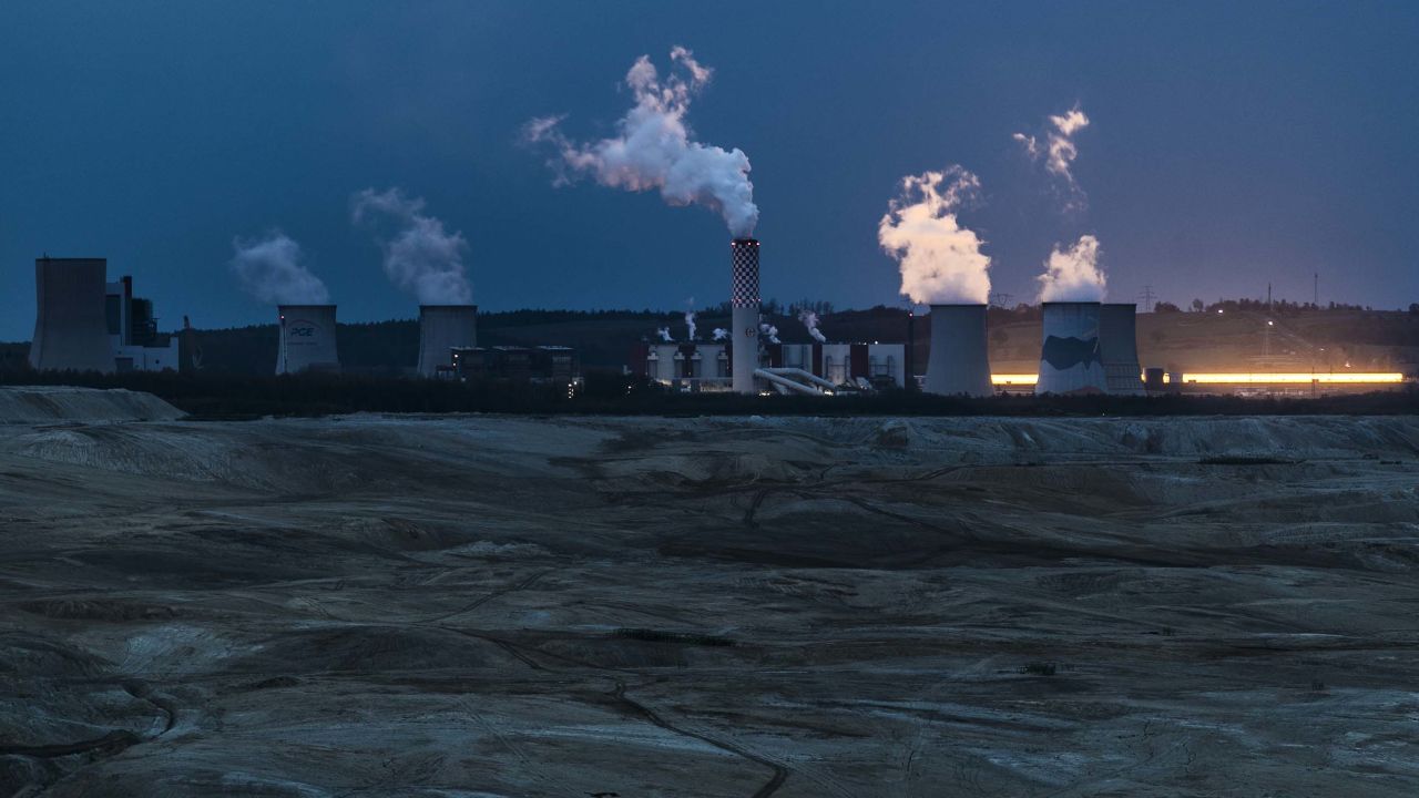 A coal-fired power station in Bogatynia, Poland.