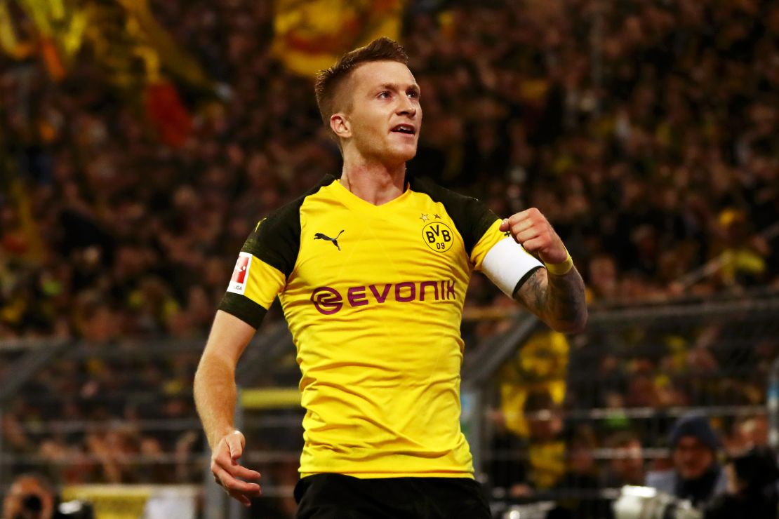 Marco Reus has been in impressive form this season, scoring 12 goals for Dortmund. 