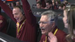 NASA celebrates the InSight landing on Mars.