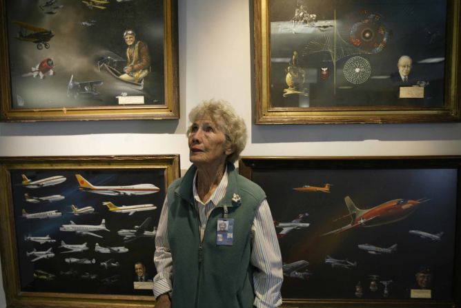 <strong>LAX expert:</strong> When it comes to LAX history, no one knows more than the official airport historian, Ethel Pattison, pictured. A former flight attendant, she later worked in PR for the airport and now manages the collection at LAX's Flight Path Learning Center and Museum. 